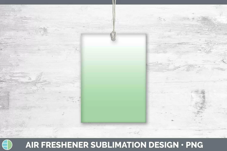 Ombre Green Air Freshener Sublimation Car Freshener Designs