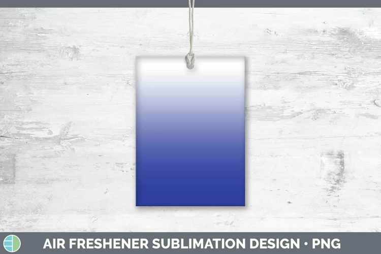 Ombre Indigo Air Freshener Sublimation Car Freshener Designs