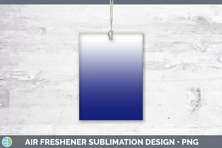 Ombre Indigo Air Freshener Sublimation Car Freshener Designs