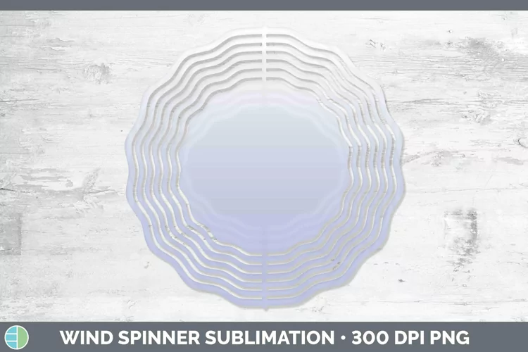Ombre Indigo Wind Spinner Sublimation Spinner Designs