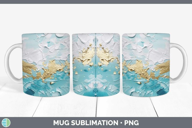 GorgeousOmbre Paint Mug Wrap design.