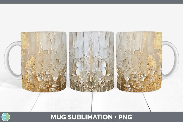 Ombre Paint Brown 01 Mug Wrap | Sublimation Coffee Cup Desig