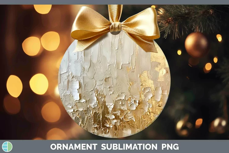 Ombre Paint Brown 01 Ornament | Sublimation Bauble Designs