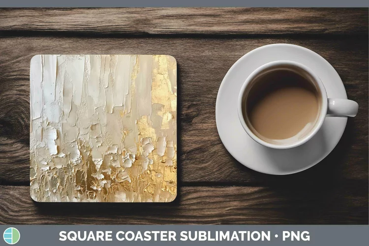 Ombre Paint Brown 01 Square Coaster | Sublimation Coaster De