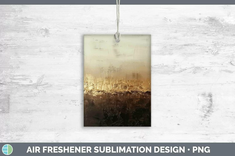 Ombre Paint Brown 02 Air Freshener | Sublimation Car Freshen