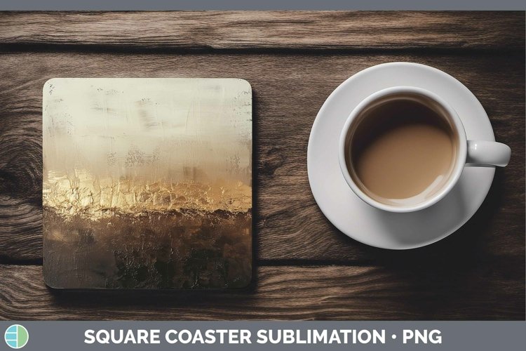 GorgeousOmbre Paint Square Coaster design.