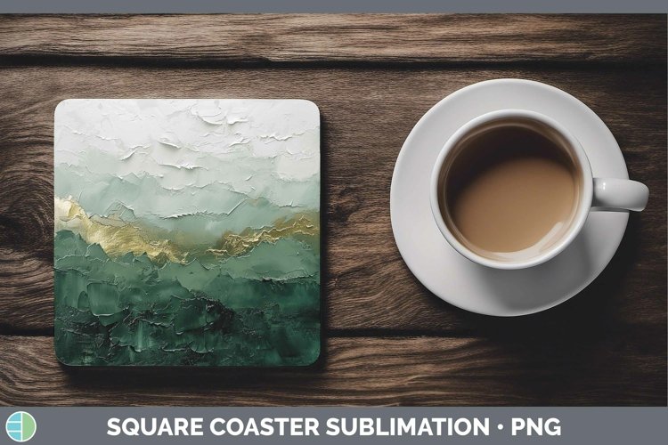 GorgeousOmbre Paint Square Coaster design.