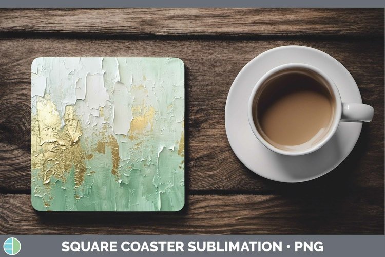 GorgeousOmbre Paint Square Coaster design.