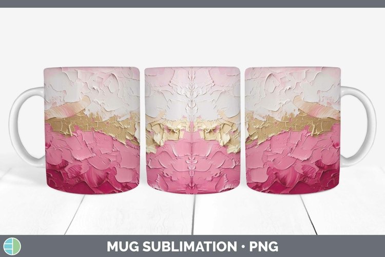Ombre Paint Pink 01 Mug Wrap | Sublimation Coffee Cup Design