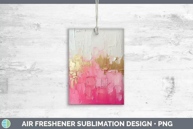 Ombre Paint Pink 02 Air Freshener | Sublimation Car Freshene