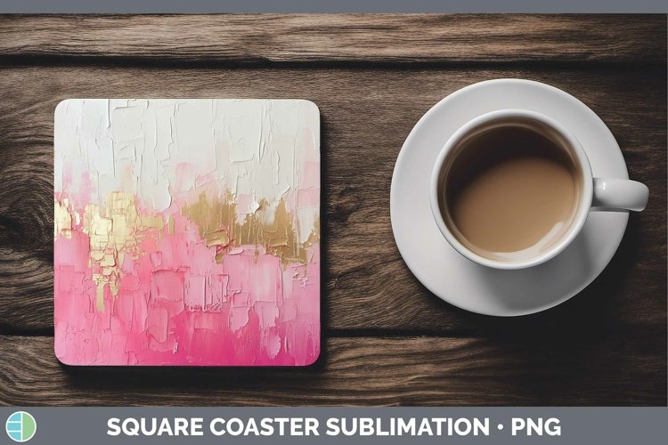 GorgeousOmbre Paint Square Coaster design.