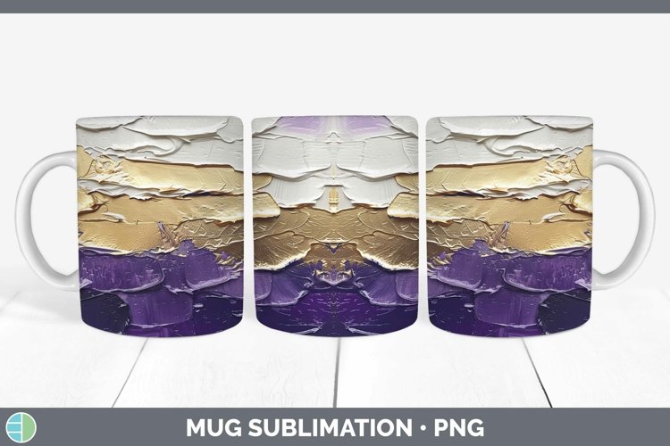 GorgeousOmbre Paint Mug Wrap design.