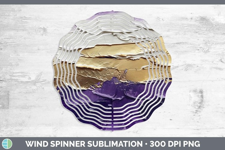 GorgeousOmbre Paint Wind Spinner design.