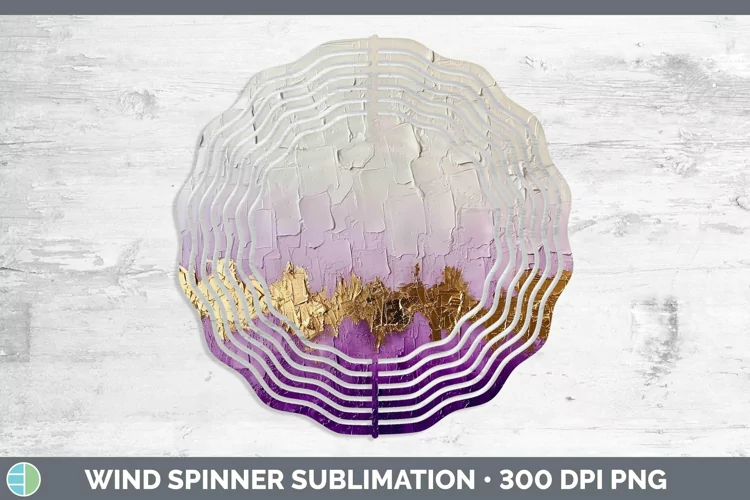 Ombre Paint Purple 02 Wind Spinner | Sublimation Spinner Des