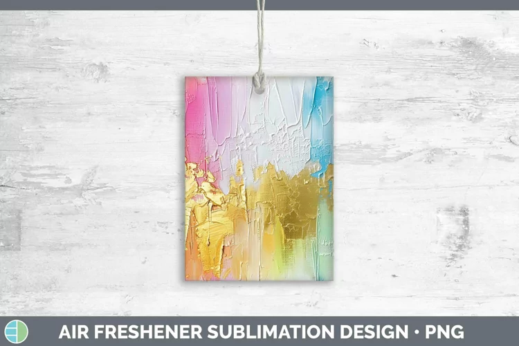 Ombre Paint Rainbow Air Freshener | Sublimation Car Freshene