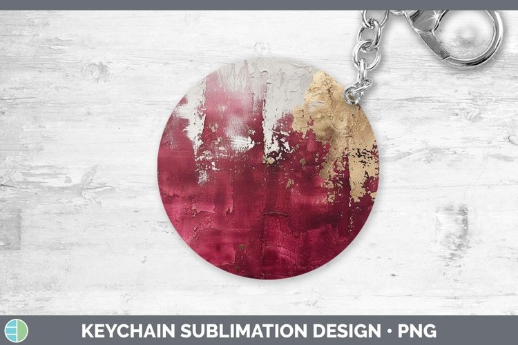 Ombre Paint Red 01 Keychain | Sublimation Keyring Designs