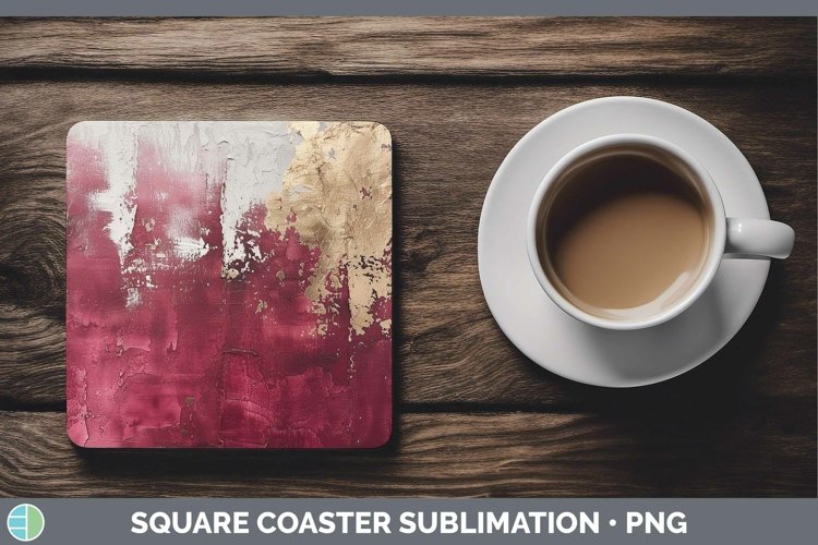 GorgeousOmbre Paint Square Coaster design.