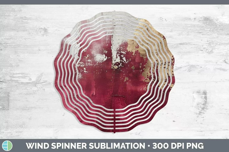 Ombre Paint Red 01 Wind Spinner | Sublimation Spinner Design