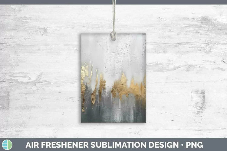 Ombre Paint Silver Air Freshener | Sublimation Car Freshener