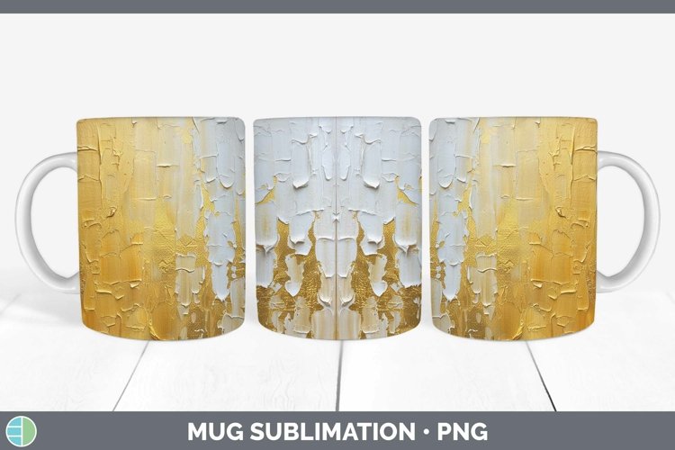 Ombre Paint Yellow 01 Mug Wrap | Sublimation Coffee Cup Desi