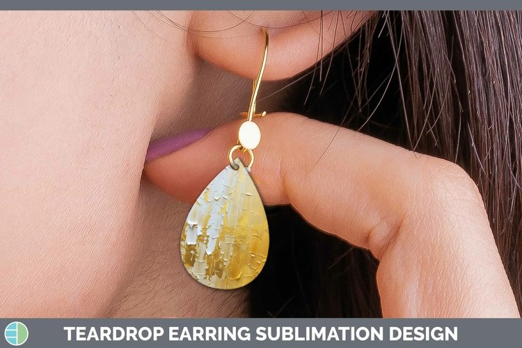 GorgeousOmbre Paint Teardrop Earrings design.