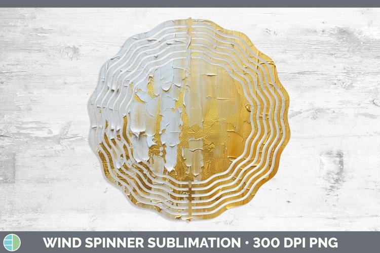 Ombre Paint Yellow 01 Wind Spinner | Sublimation Spinner Des