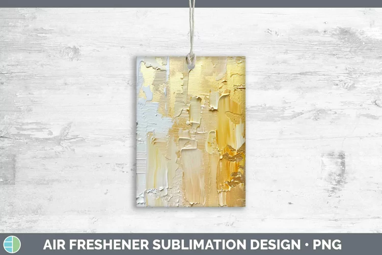 Ombre Paint Yellow 02 Air Freshener | Sublimation Car Freshe