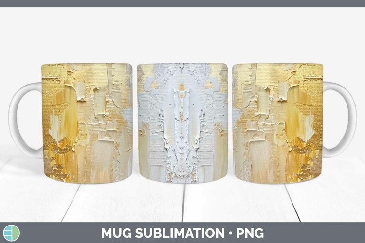 Ombre Paint Yellow 02 Mug Wrap | Sublimation Coffee Cup Desi