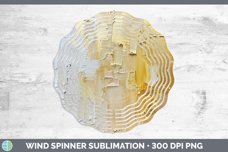 Ombre Paint Yellow 02 Wind Spinner | Sublimation Spinner Des