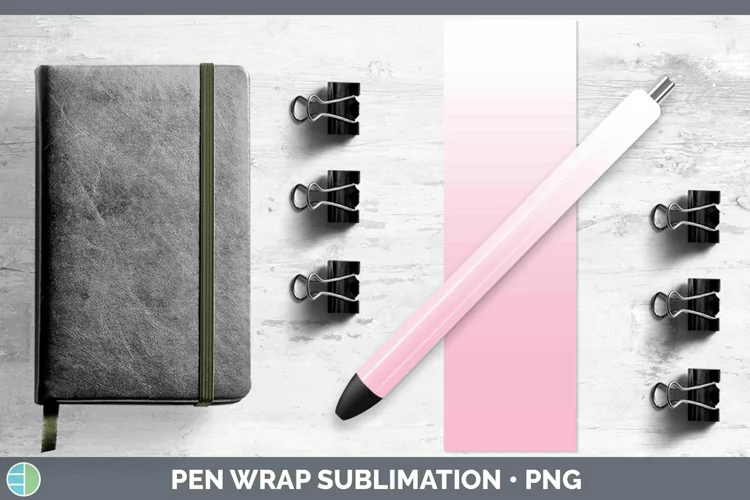 Ombre Pink Pen Wrap Sublimation Epoxy Pen Designs