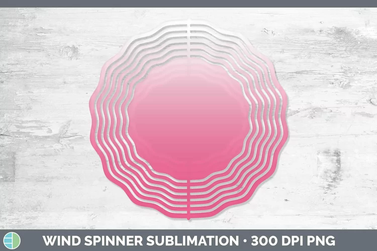 Ombre Pink Wind Spinner Sublimation Spinner Designs