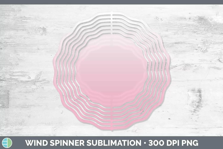 Ombre Pink Wind Spinner Sublimation Spinner Designs