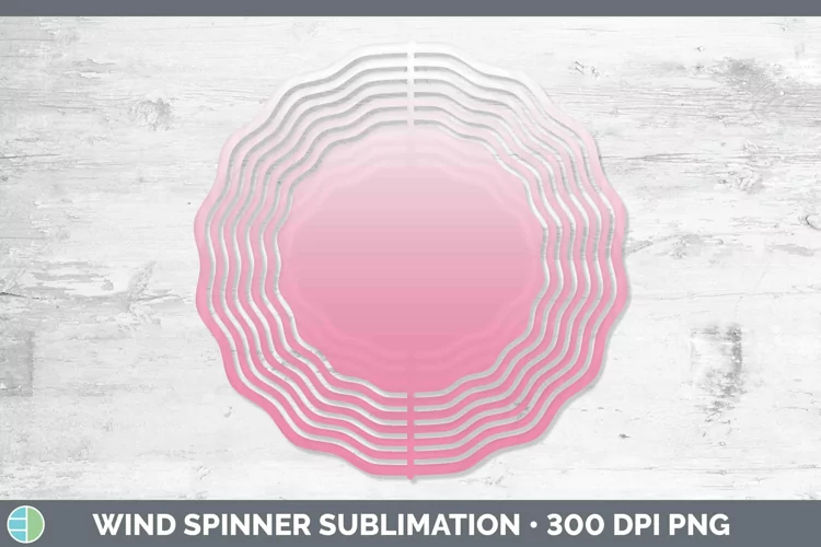 Ombre Pink Wind Spinner Sublimation Spinner Designs