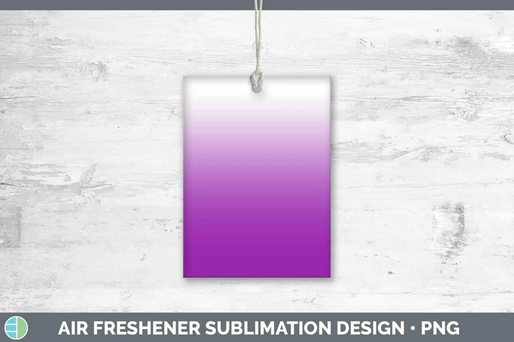 Ombre Purple Air Freshener Sublimation Car Freshener Designs