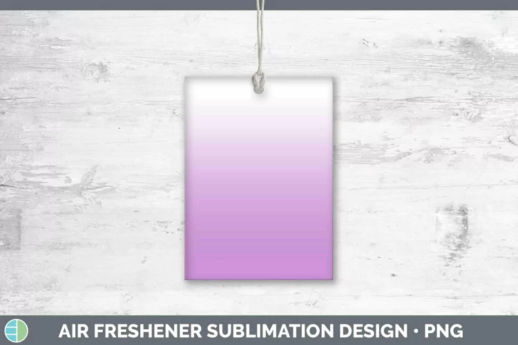 Ombre Purple Air Freshener Sublimation Car Freshener Designs