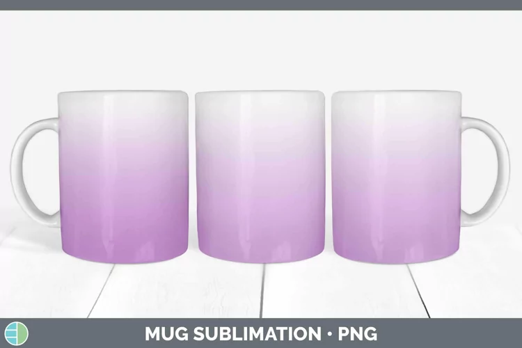 Ombre Purple Mug Wrap Sublimation Coffee Cup Designs