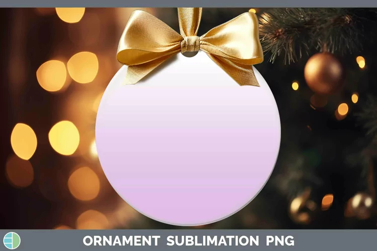 Ombre Purple Ornament Sublimation Bauble Designs