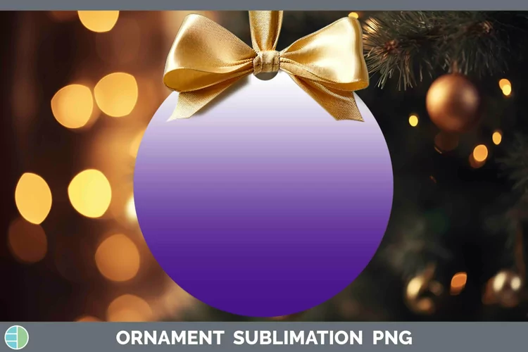 Ombre Purple Ornament Sublimation Bauble Designs