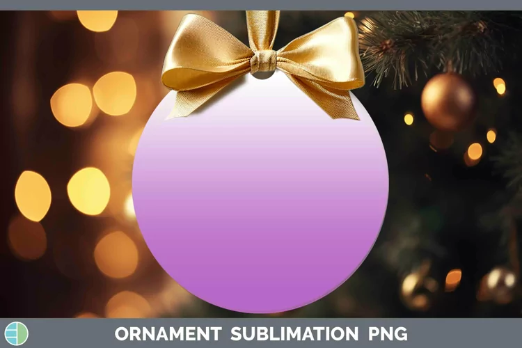 Ombre Purple Ornament Sublimation Bauble Designs