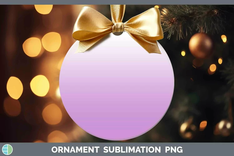 Ombre Purple Ornament Sublimation Bauble Designs