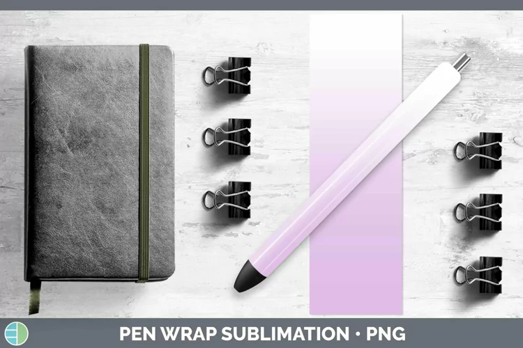 Ombre Purple Pen Wrap Sublimation Epoxy Pen Designs