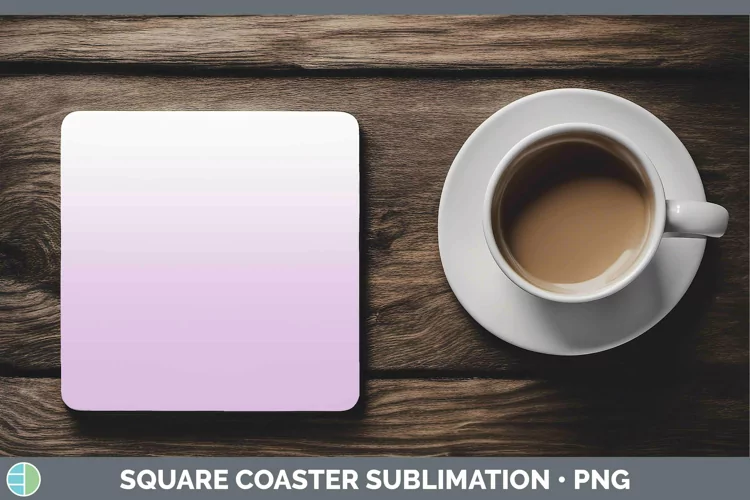 Ombre Purple Square Coaster Sublimation Coaster Designs