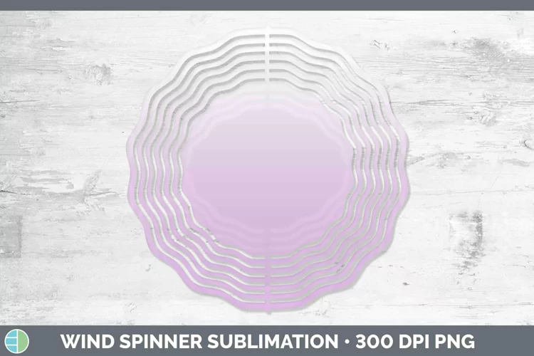 Ombre Purple Wind Spinner Sublimation Spinner Designs