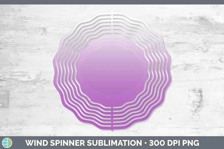 Ombre Purple Wind Spinner Sublimation Spinner Designs