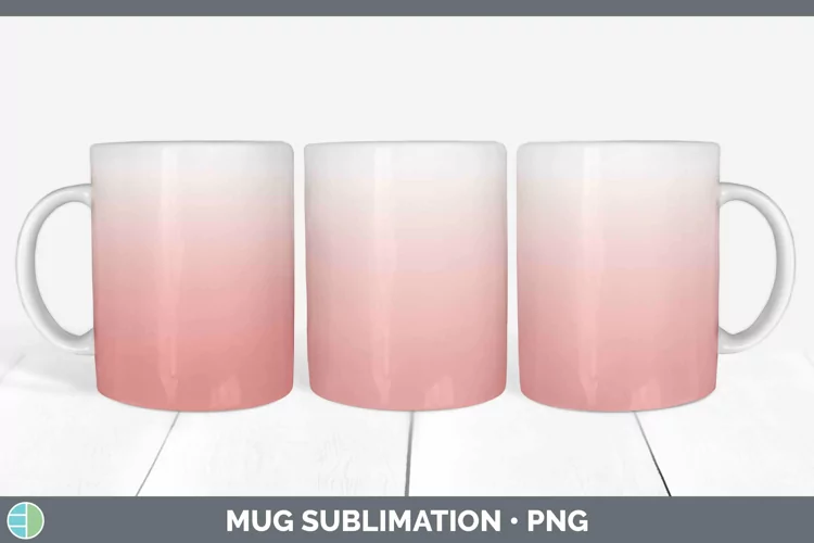Ombre Red Mug Wrap Sublimation Coffee Cup Designs