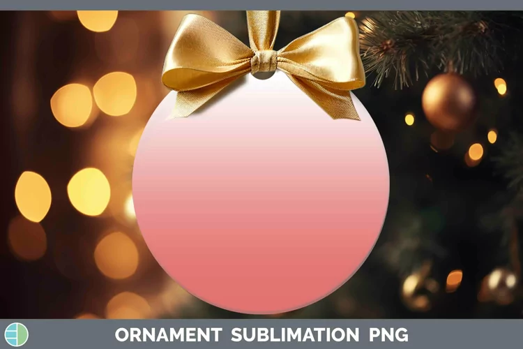 Ombre Red Ornament Sublimation Bauble Designs