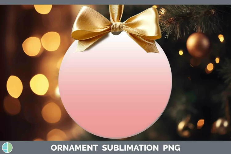 Ombre Red Ornament Sublimation Bauble Designs