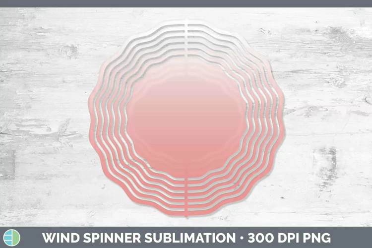Ombre Red Wind Spinner Sublimation Spinner Designs