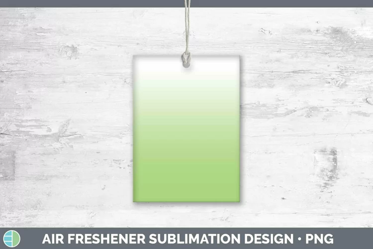 Ombre Spring Green Air Freshener Sublimation Car Freshener D