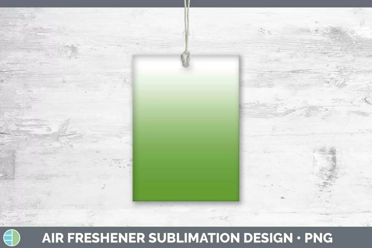 Ombre Spring Green Air Freshener Sublimation Car Freshener D